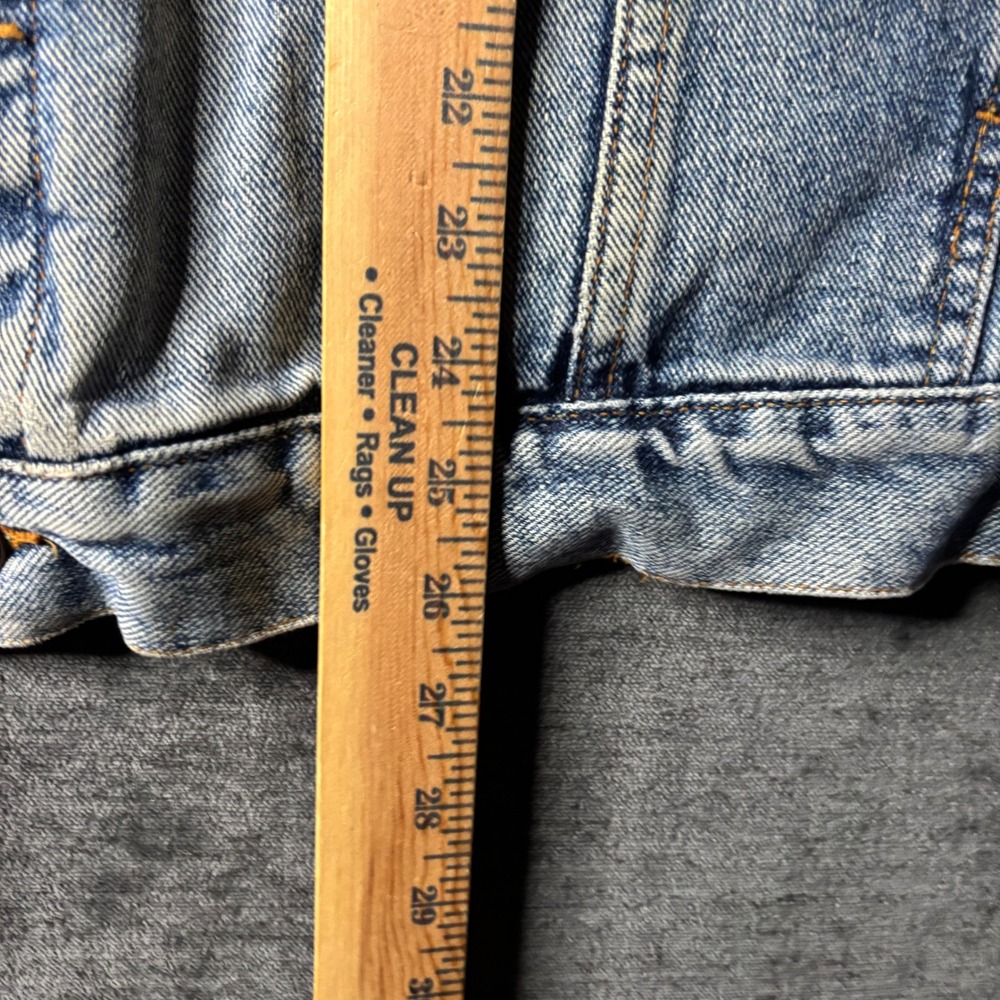 Vintage Y2K Levis 70598 4891 Denim Trucker Jacket Light Wash Mens Large Western - Picture 9 of 11